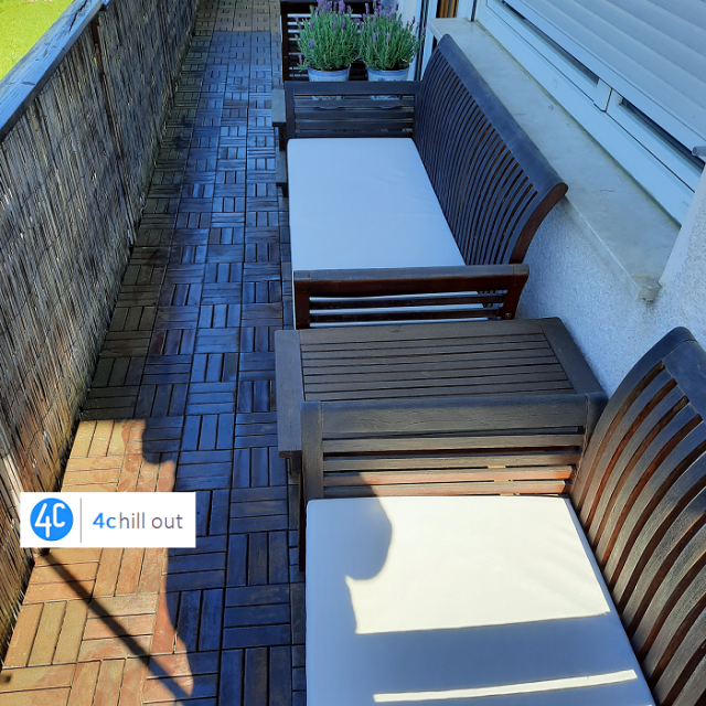 Blazina za klop 40x120x10cm, outdoor tkanina