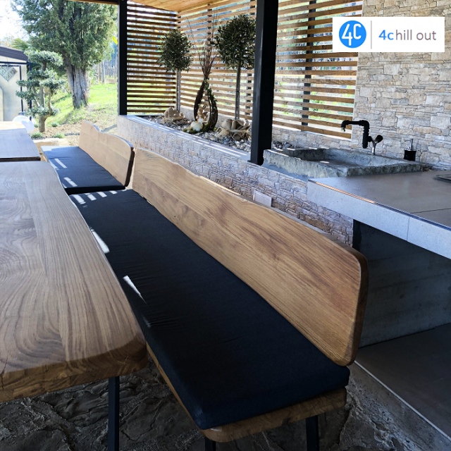 Blazina za leseno klop outdoor tkanina- 40x180x3cm