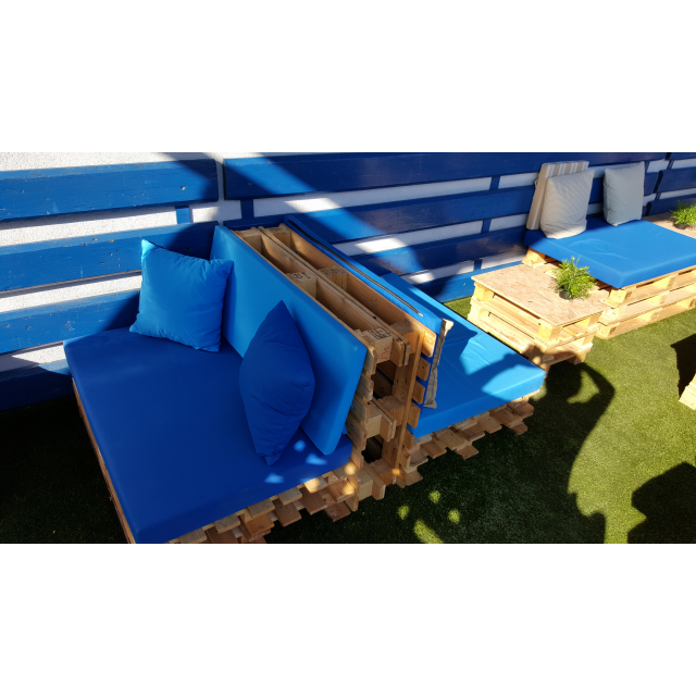 Naslonska blazina za palete, ravna-120x50x5cm, outdoor tkanina