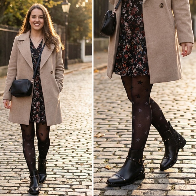 Elegantni ženski gležnarji z netki: 36, 37