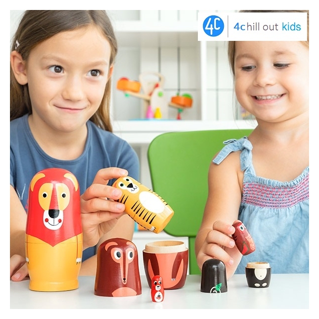 Lesena igra s Figuricami Živali