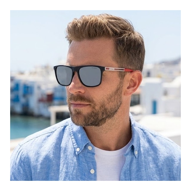 SKECHERS moška sončna očala SE6128 02D, polarizirana