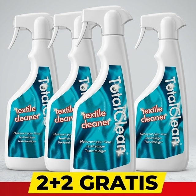 Čistilo za sedežne garniture in trdovratne madeže: TOTAL CLEAN 500mL 2+2 GRATIS