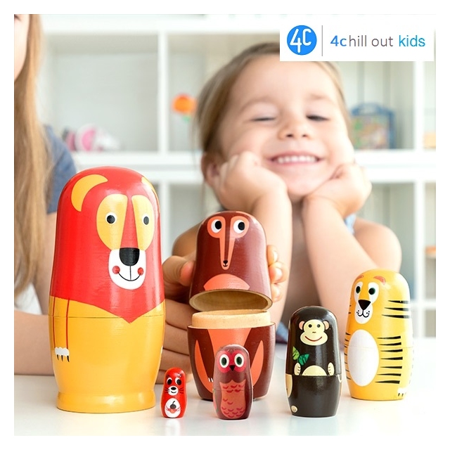 Lesena igra s Figuricami Živali