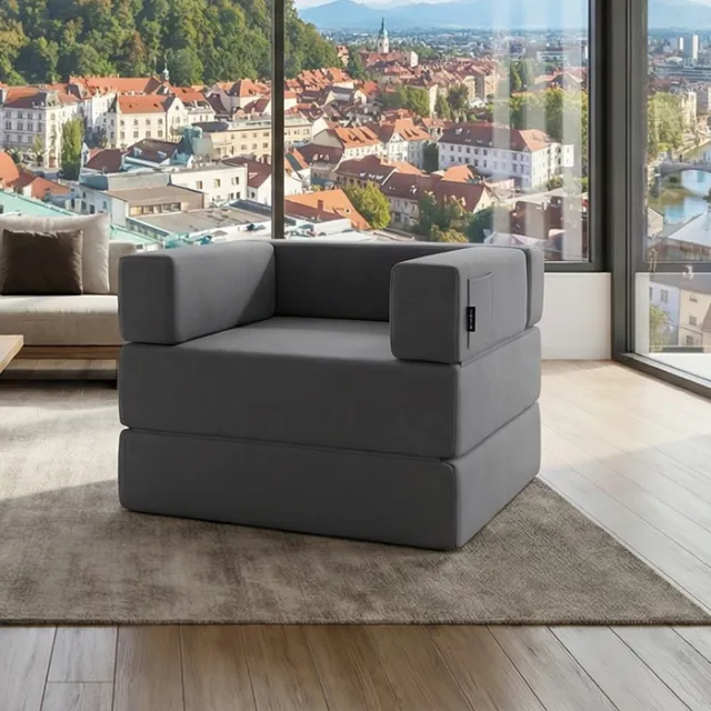 Sofas 4Chill out-enosed-počivalnik-postelja za vsakodnevno spanje-siva