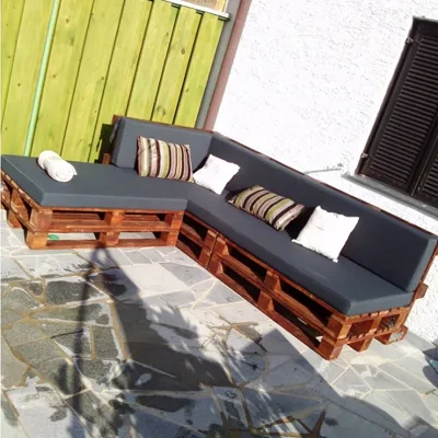 Naslonska blazina za palete, ravna-240x40x5cm, outdoor tkanina