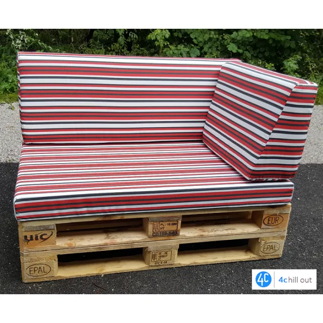 Kutni naslonski jastuk za palete – rezan pod kutom – 80x42x22cm, outdoor