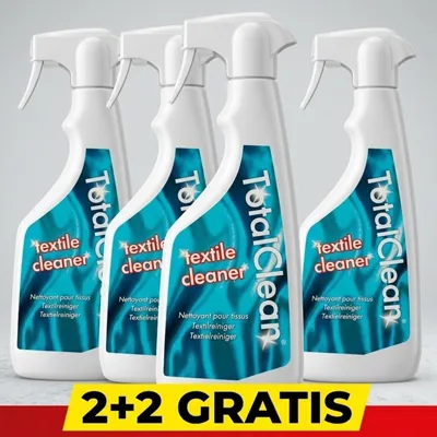 Čistilo za sedežne garniture in trdovratne madeže: TOTAL CLEAN 500mL 2+2 GRATIS